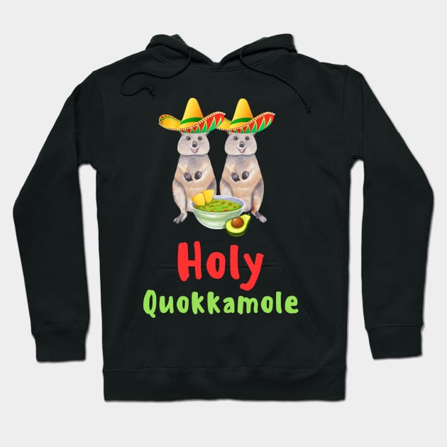 Funny Quokka lover guacamole pun Sombrero Cinco de Mayo Hoodie by Artstastic